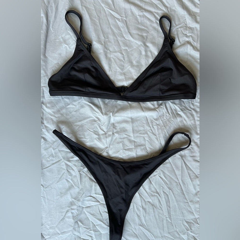 Skims Adjustable Triangle Top and Thong Bottoms